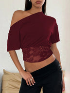 Lace Patchwork T-Shirt