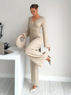 Autumn Waist-Cinching Shirt Co-Ord