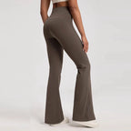 High-Waisted Flared Gym Leggings