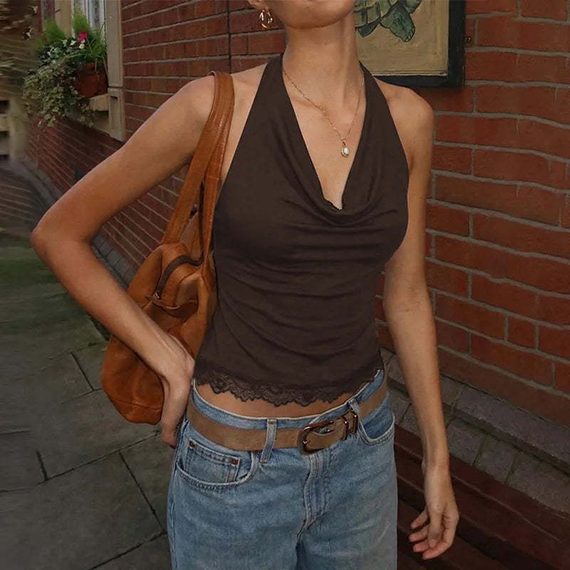 Lace-Trim Camisole Top