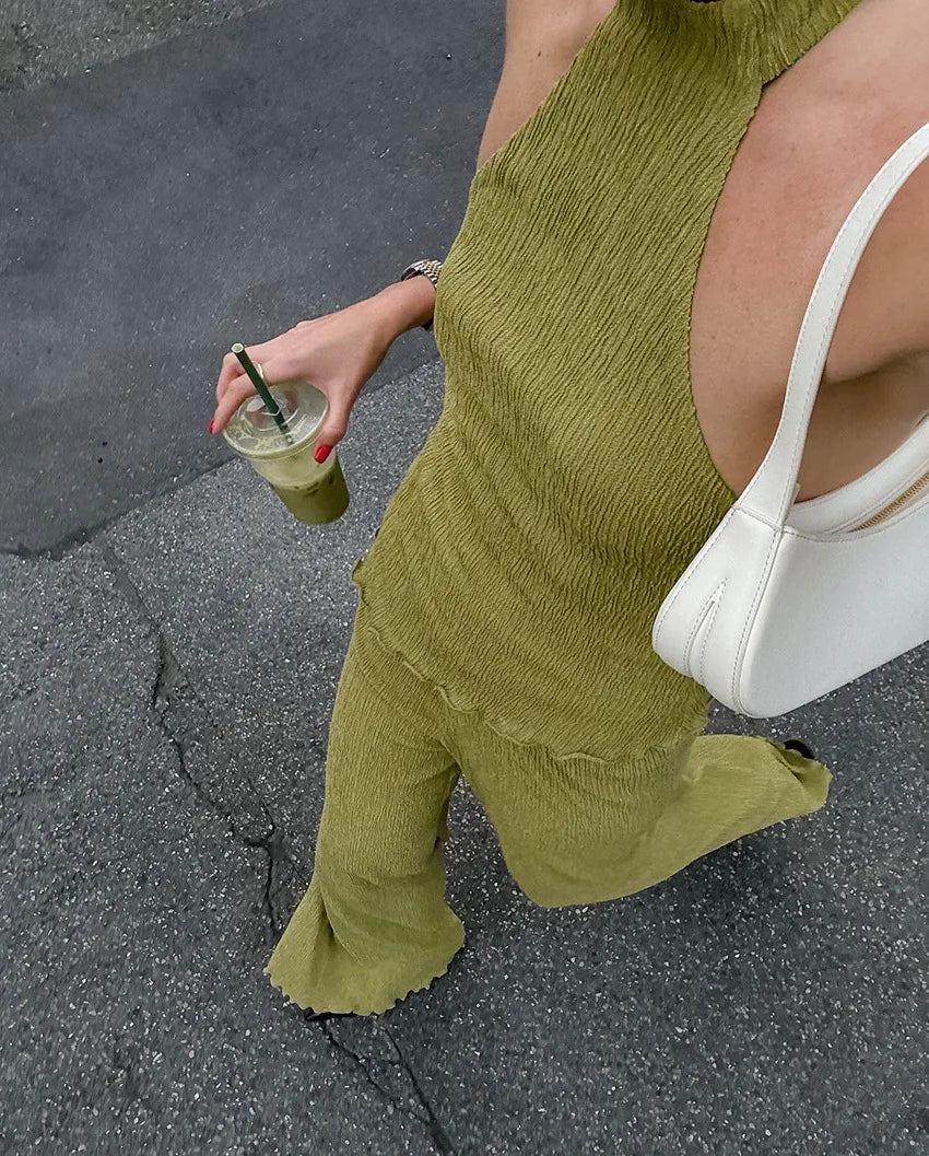 Hanging Green Trousers Co-Ord