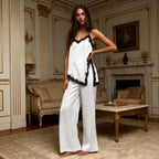 Satin Polka-Dot 2-Piece Pajama Set