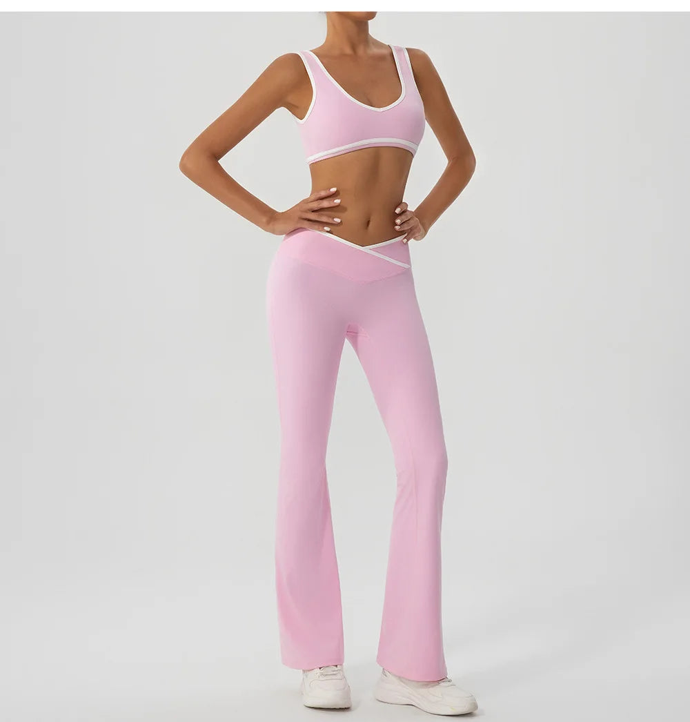 V-Shaped Flared Legging