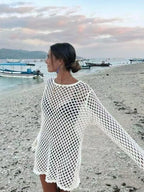 Hollow Out Bikini Cover-Up