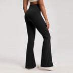 High-Waisted Flared Gym Leggings