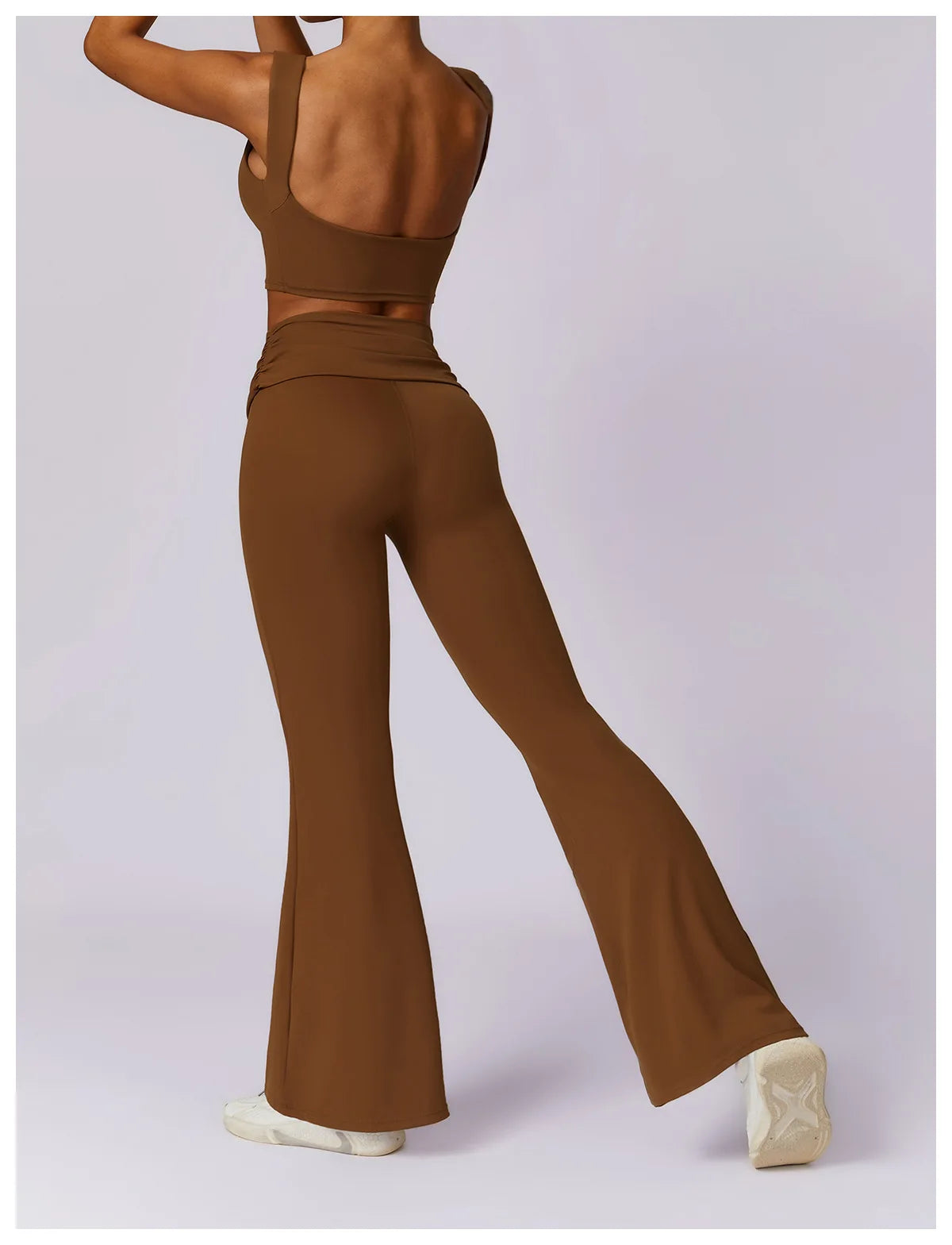 Scrunched Hip Flared Leggings