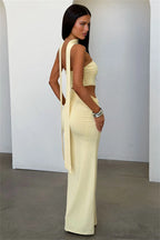 Halter Neck Maxi Dress