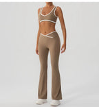V-Shaped Flared Legging