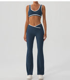 V-Shaped Flared Legging