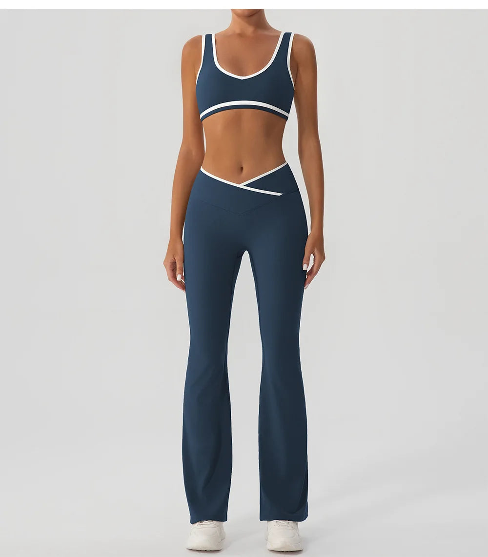 V-Shaped Flared Legging