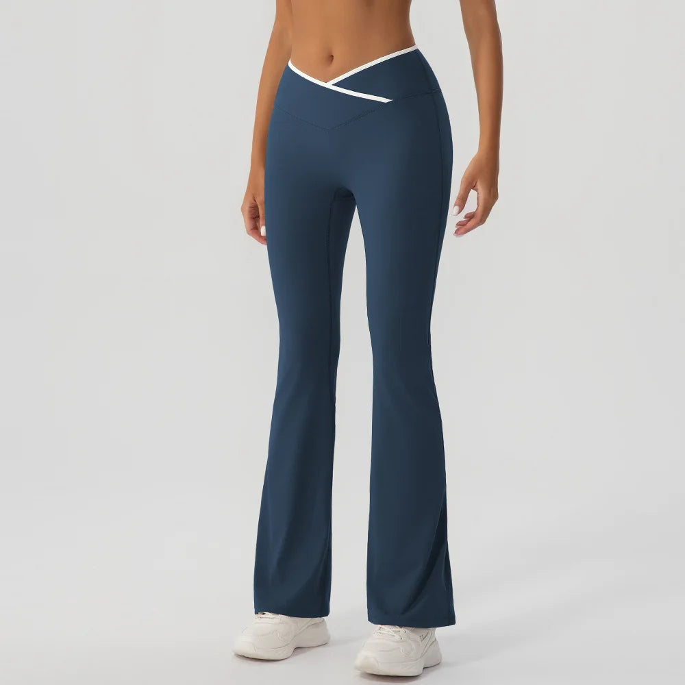 V-Shaped Flared Legging