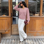 Elegant V-Neck Jumper