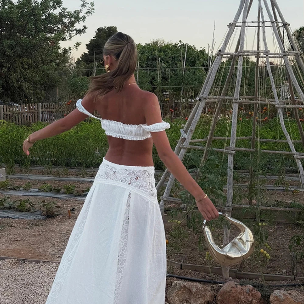 Boho Vintage 2-Piece Cover-Up Set