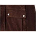 Brown Suede Leather Jacket