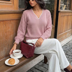Elegant V-Neck Jumper