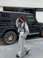 High Waisted Wide Leg Joggers