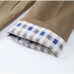Notch-Lapel Long Trench Jacket