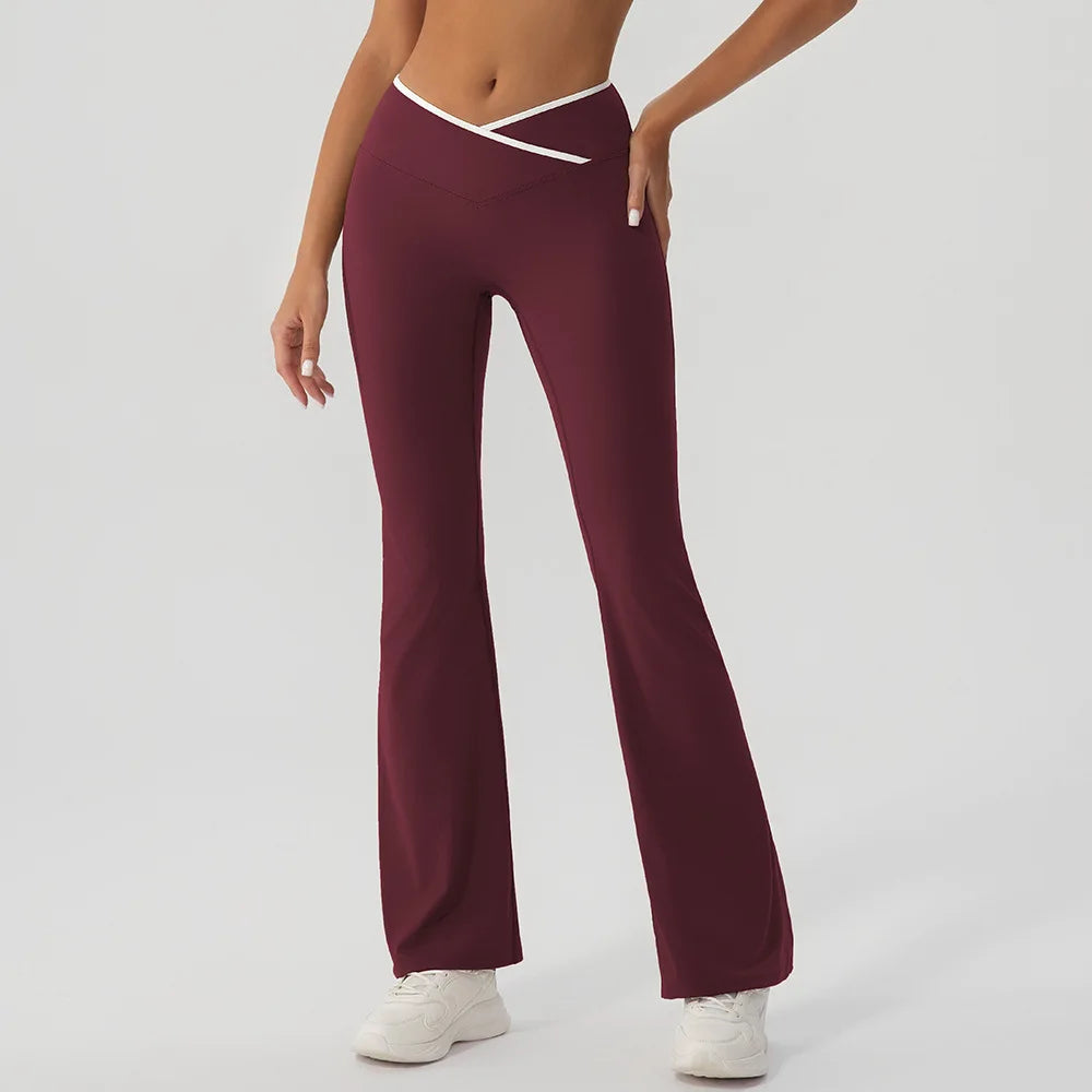 V-Shaped Flared Legging