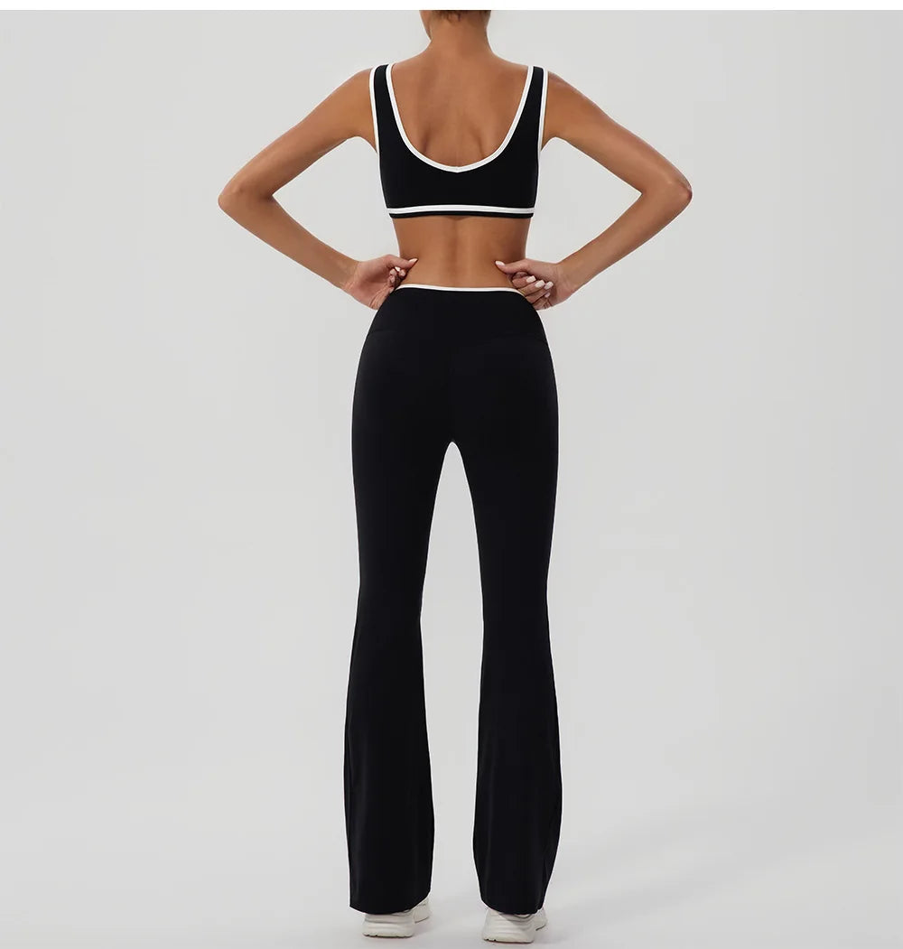 V-Shaped Flared Legging