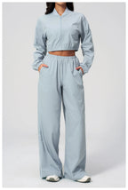 High-Waisted Wide-Leg Gym Leggings