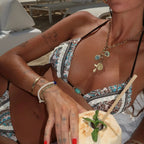 Button-Accented Micro Bikini Set