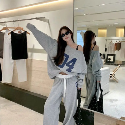 High Waisted Wide Leg Joggers
