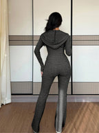 Slim-Fit Knitted Zipper Co-Ord