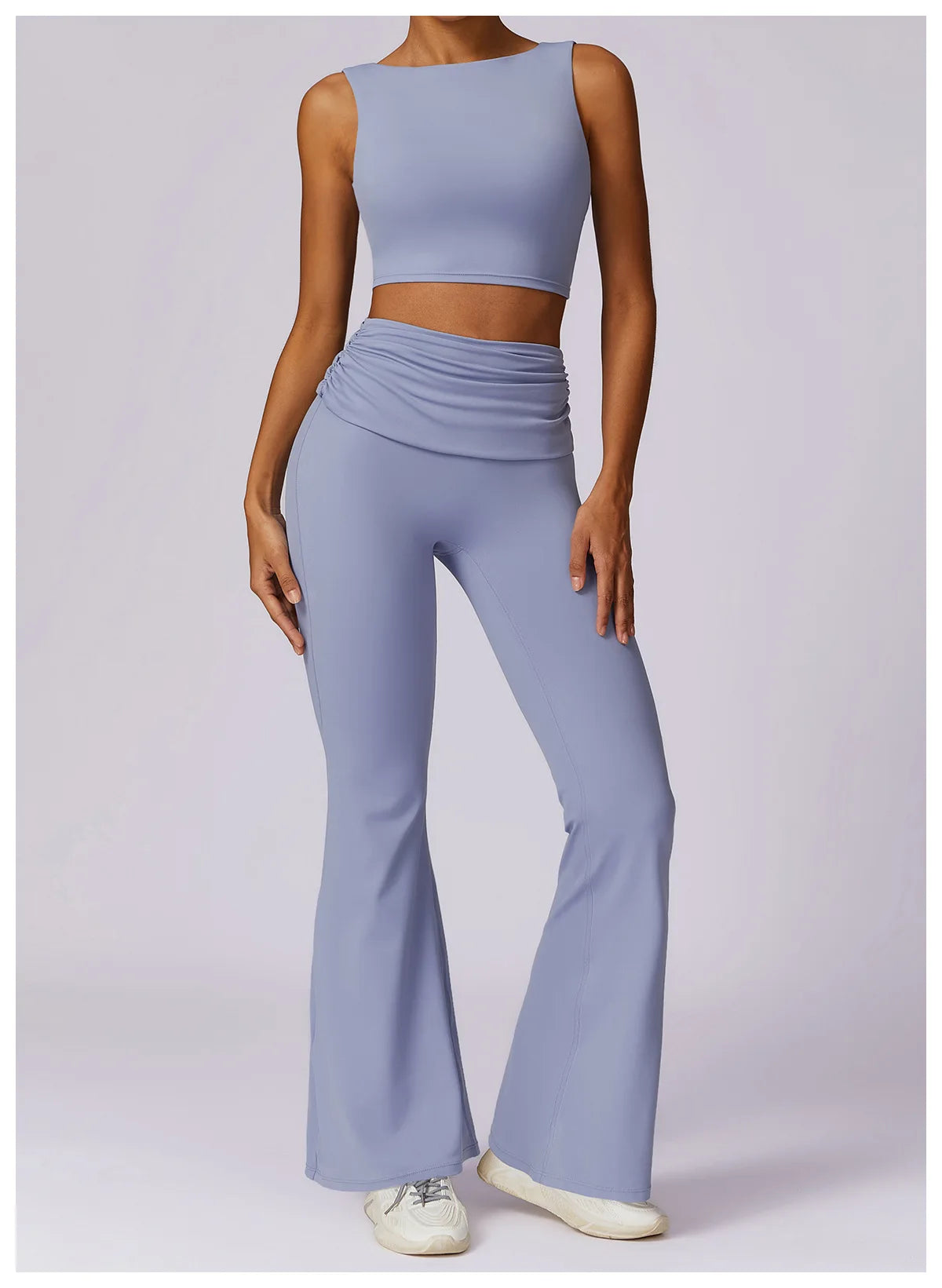 Scrunched Hip Flared Leggings