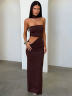 Halter Neck Maxi Dress