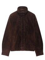Brown Suede Loose Jacket