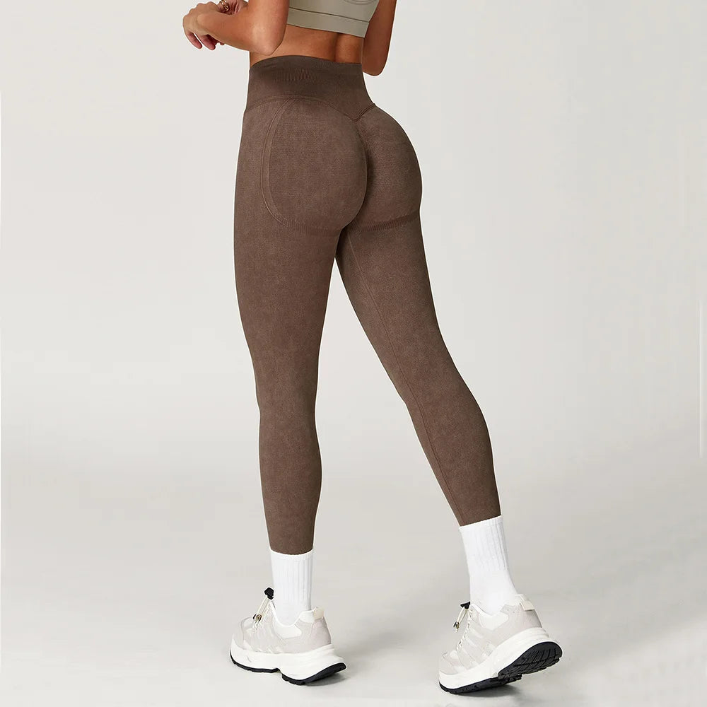 Seamless Ribbed Scrunch Bum Leggings