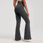 High-Waisted Flared Gym Leggings