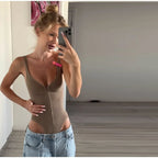 Sleeveless V-Neck Bodysuit