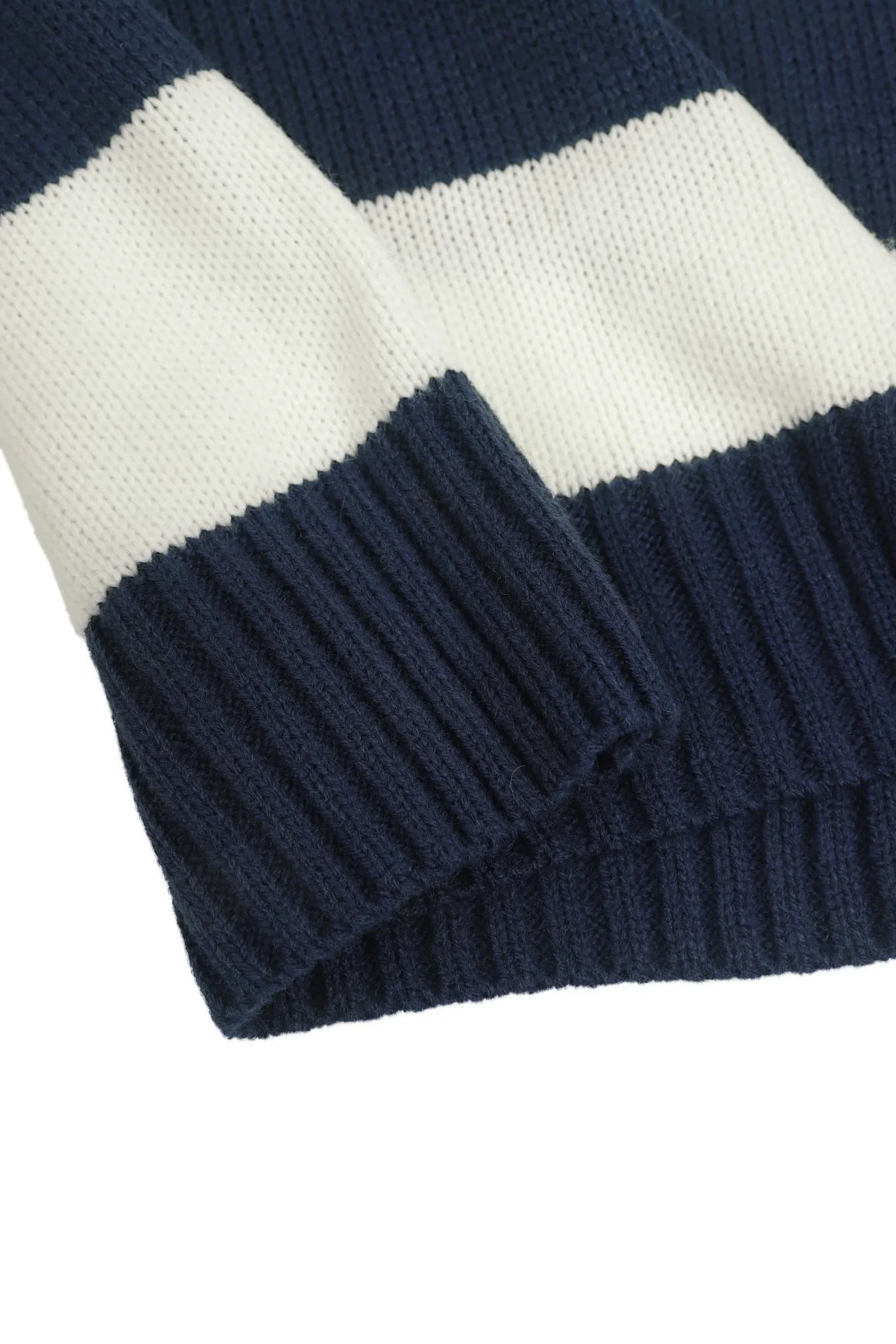 Loose Fit Striped Knitted Jumper