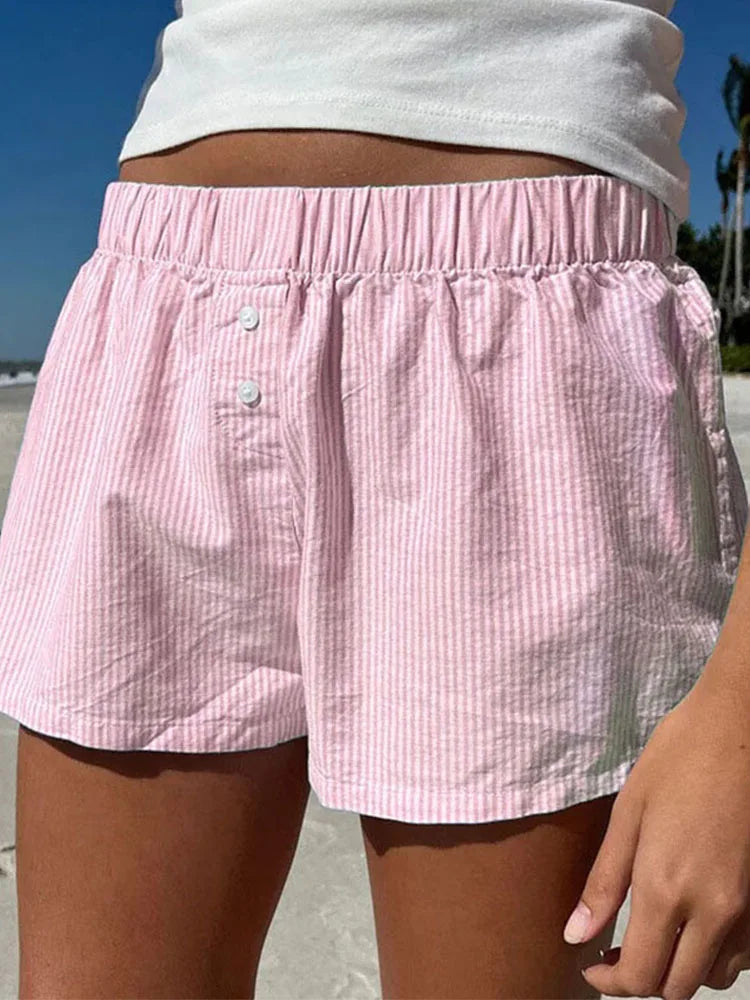 Striped Casual Shorts