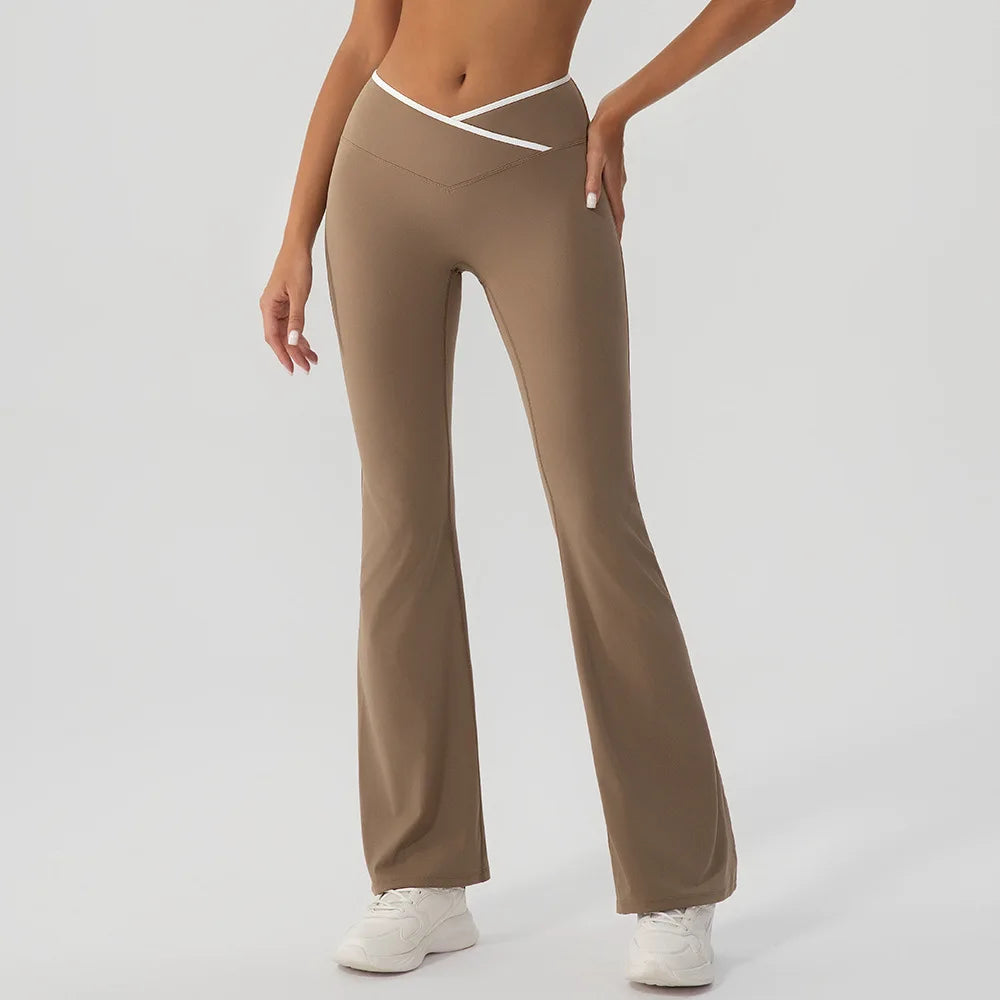 V-Shaped Flared Legging