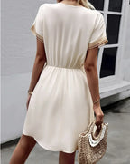 Lacey V Neck Short Beach Dress