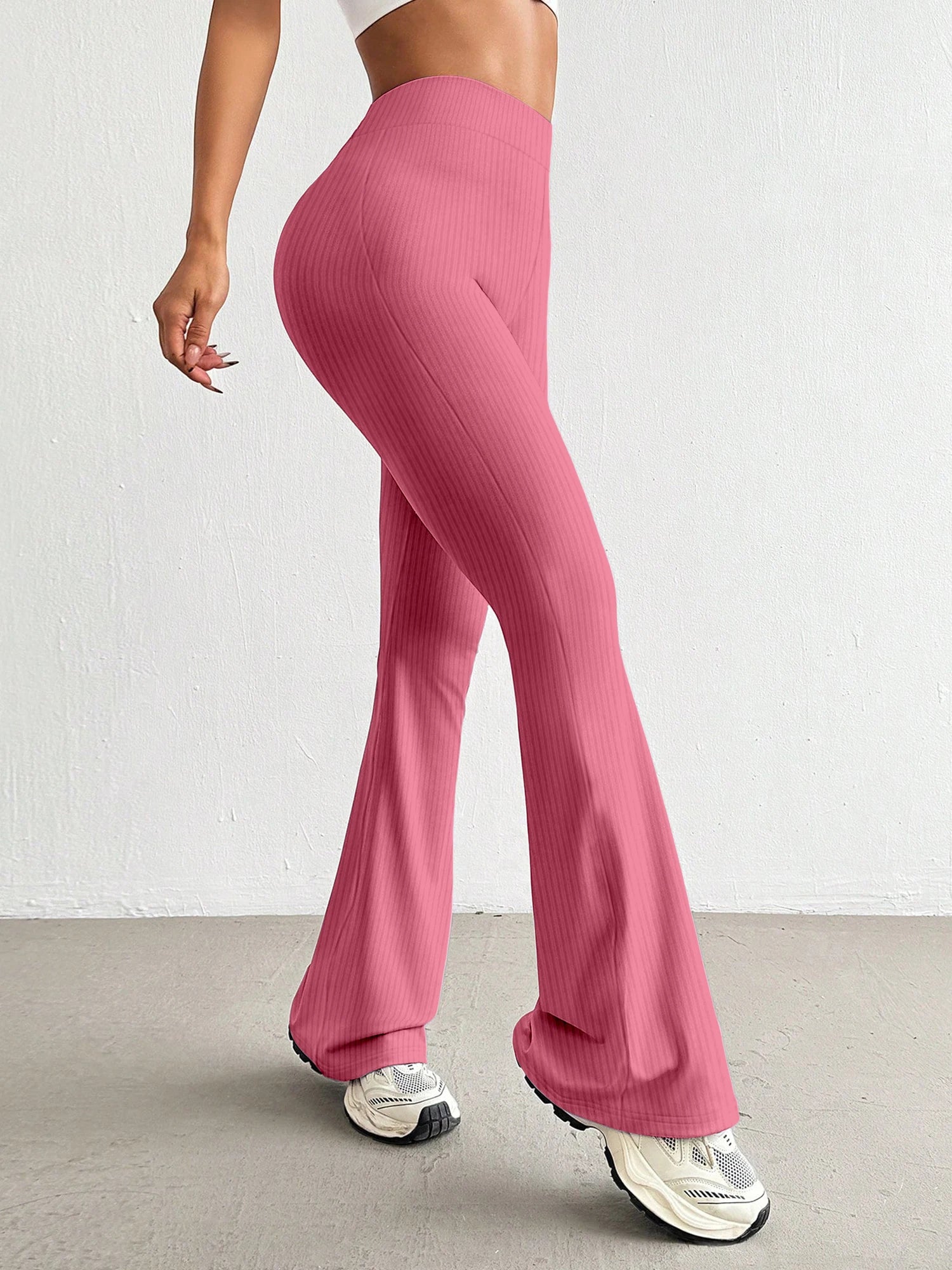 Ribbed Flared Legging