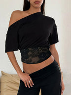 Lace Patchwork T-Shirt