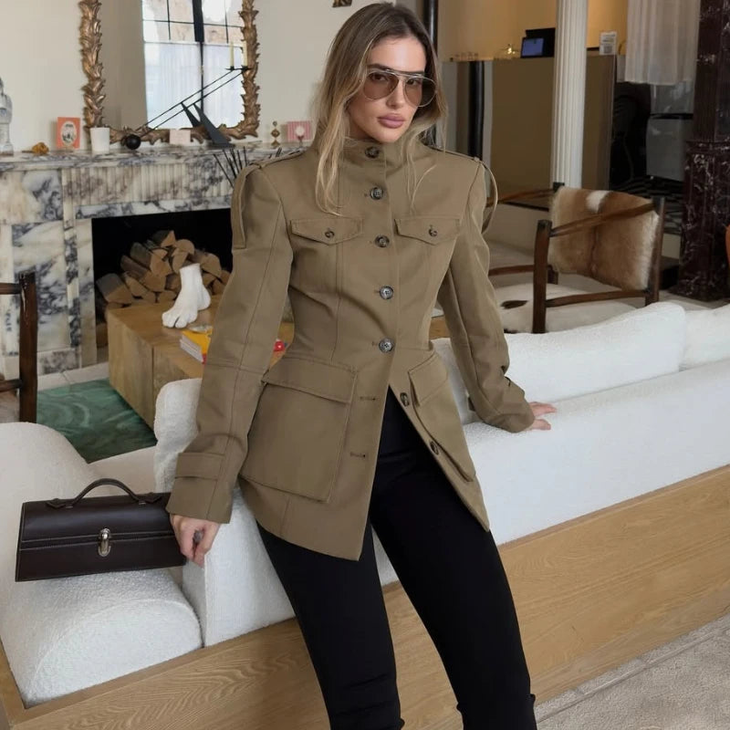 Slim Stand-Collar Jacket