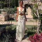 Frill Halter & Twist Top Co-Ord