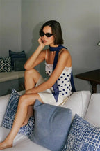 Satin Polka Dot Mini Dress