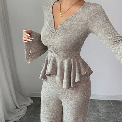 Knitted Ruffle Co-Ord