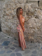 Colorful Knit Sequin Two-Piece Set