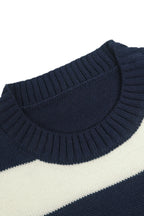 Loose Fit Striped Knitted Jumper