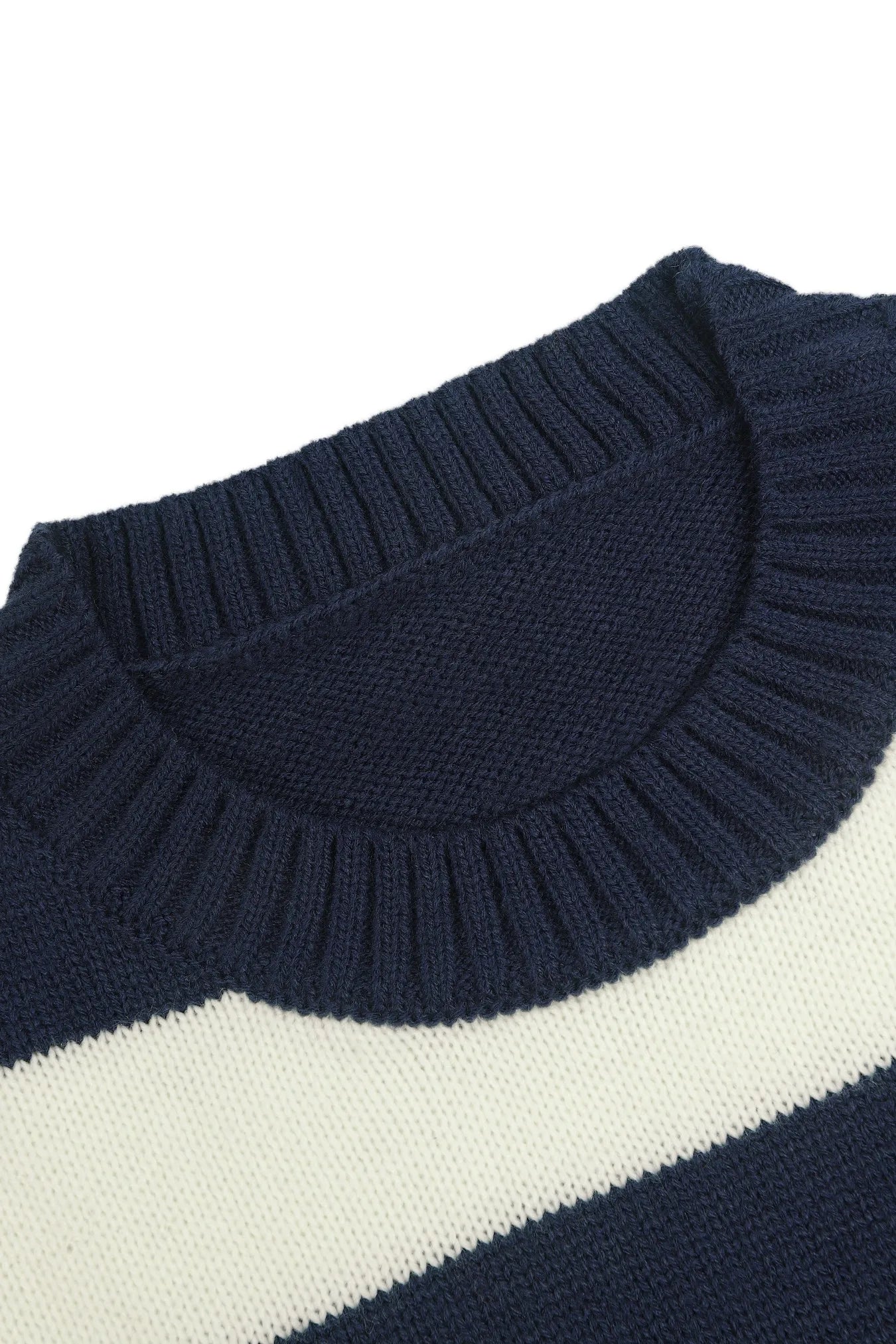 Loose Fit Striped Knitted Jumper