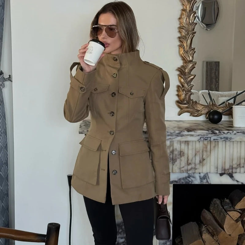 Slim Stand-Collar Jacket