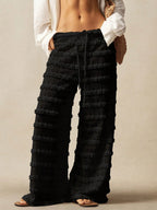 Loose-Fit Wide-Leg Beach Trousers