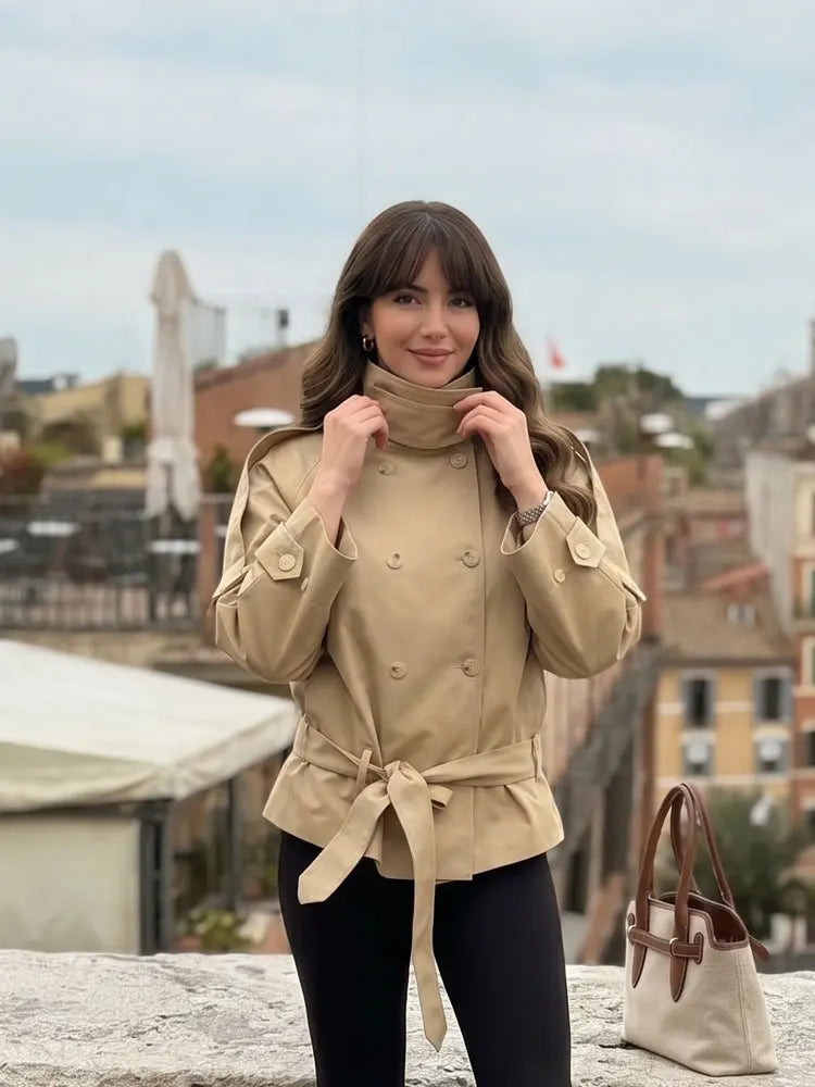 Double-Breasted Trench Coat