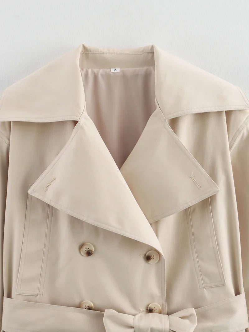 Double-Breasted Trench-Jacket